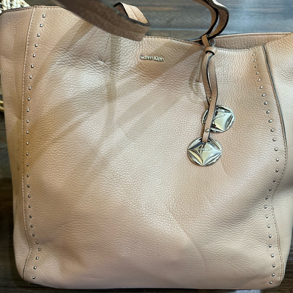 Calvin Klein studded tote purse see description and photos